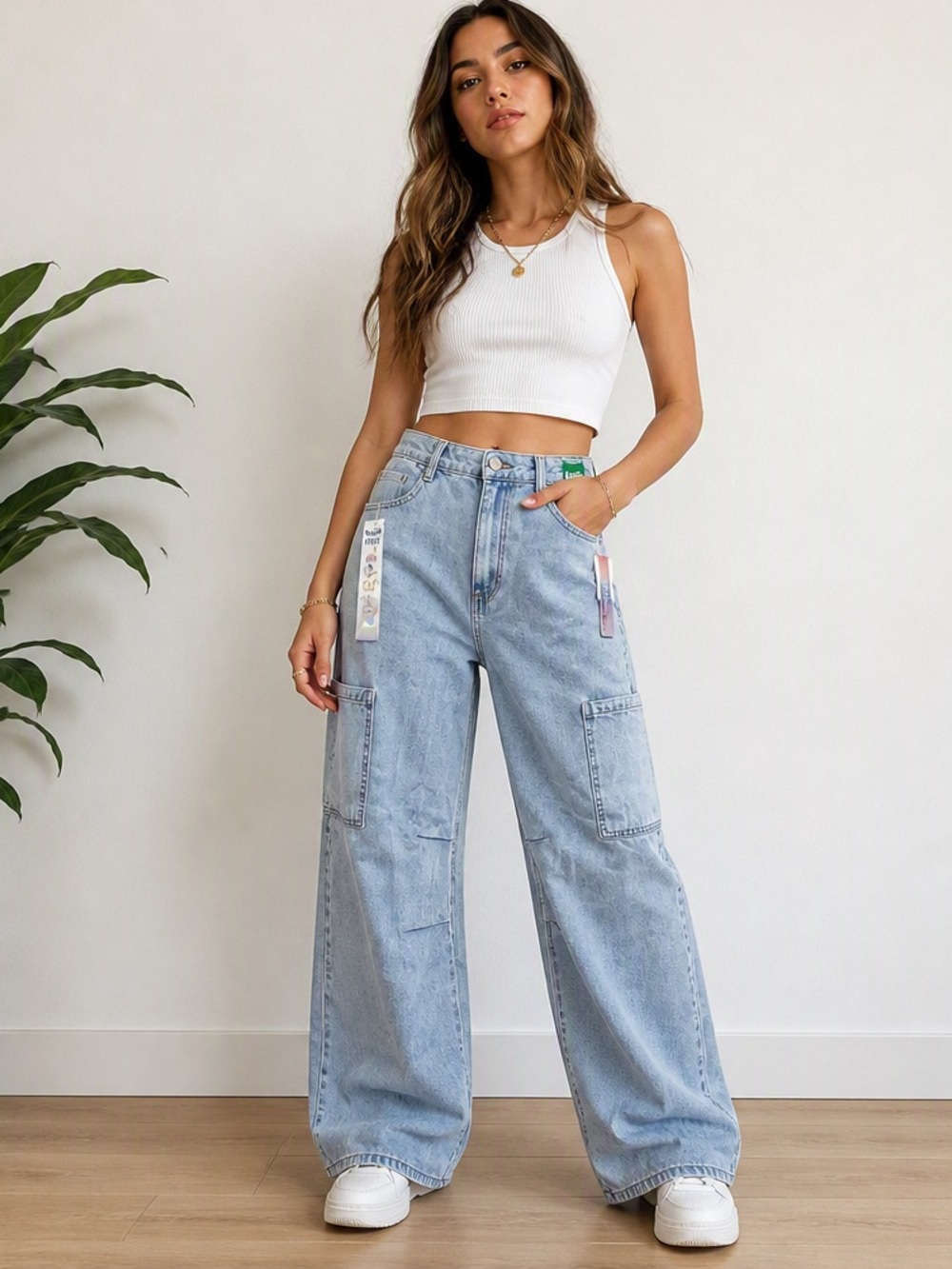 Tinseltown Hi-Rise
Baggy Wide Leg Jeans size 9/29
NWT